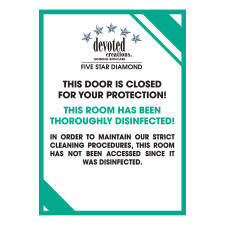 Clean Room Door Sign